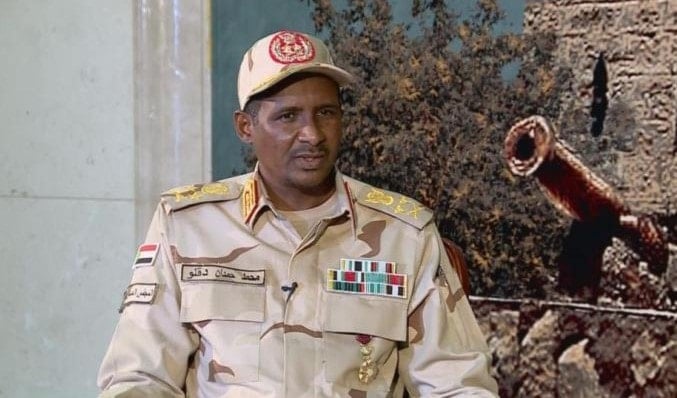 نائب رئيس المجلس العسكري الانتقالي ‎السوداني الفريق أول محمد حمدان دقلو 