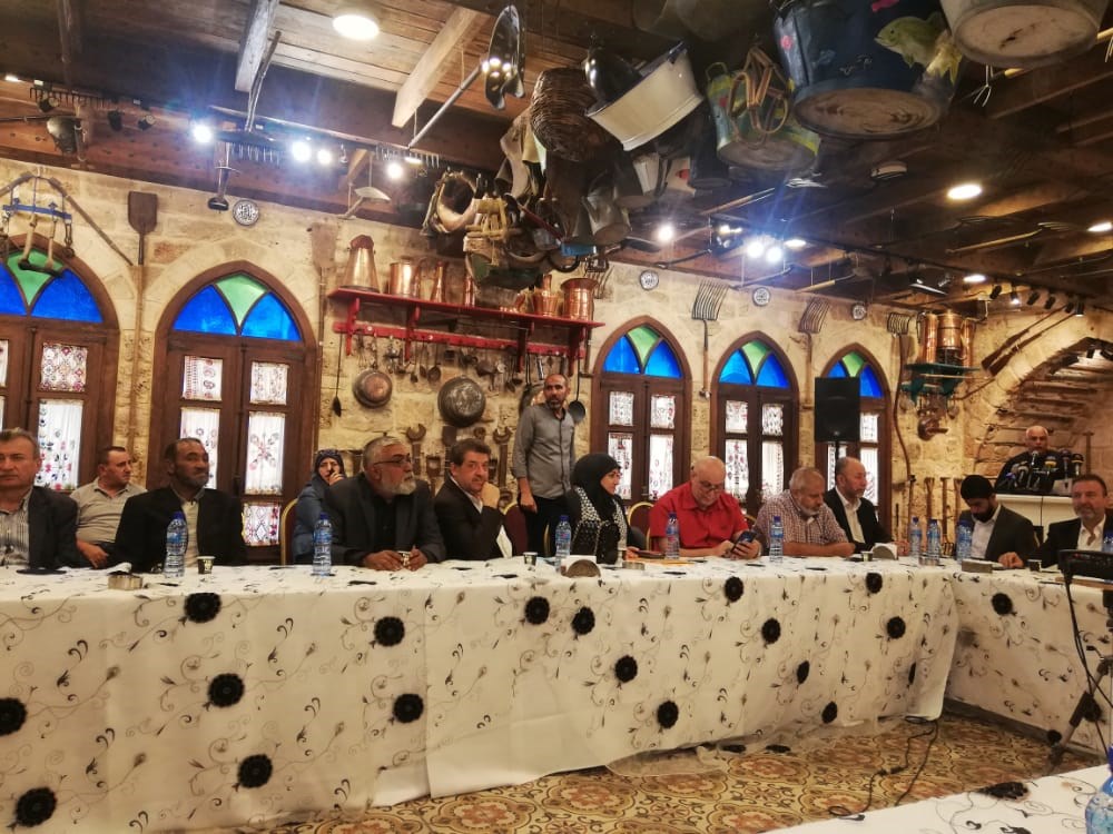 جانب من التحرك التضامني اللبناني مع الأسرى في السجون الإسرائيلية - مطعم الساحة