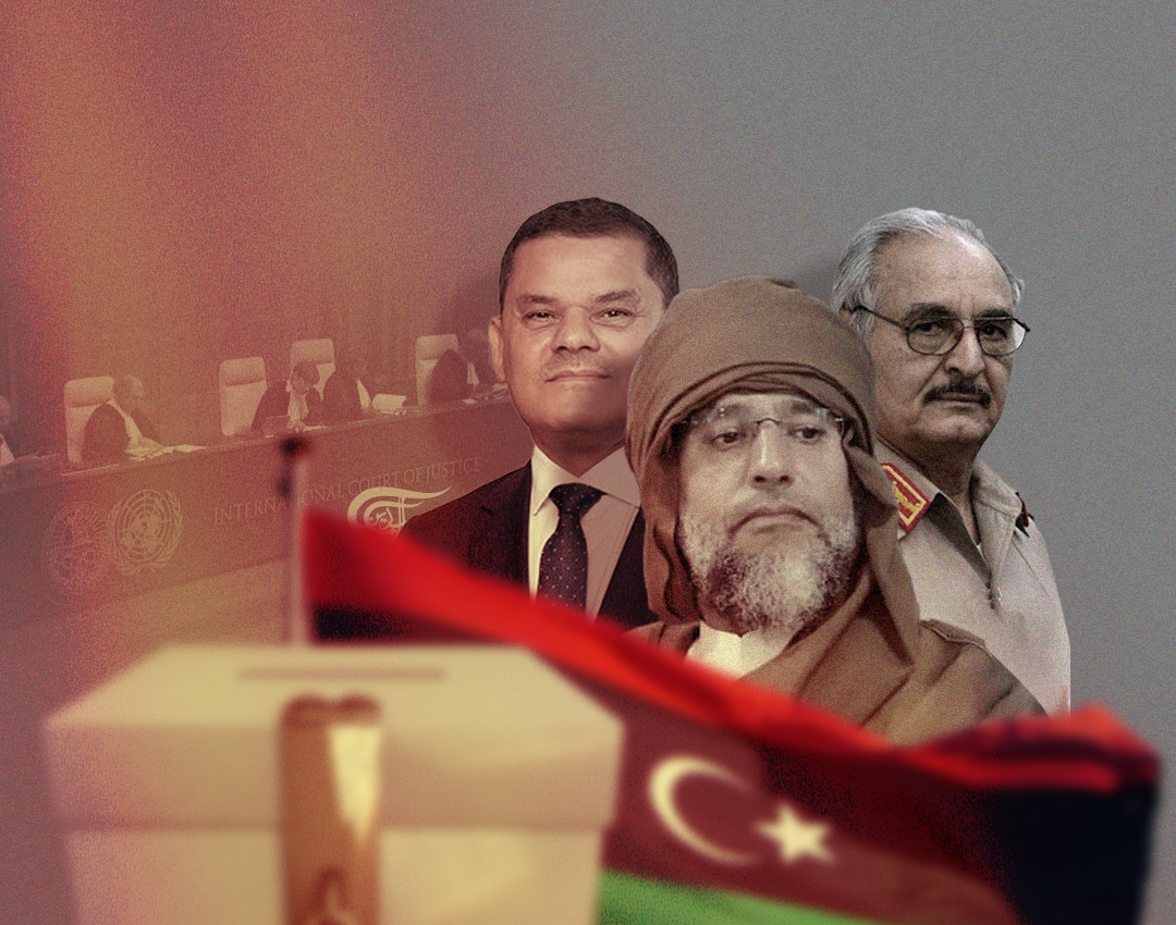 يمكن الإشارة إلى إشكاليات عديدة تطرحها مسألة العدالة الدولية، ونلمسها في القضية الليبية.