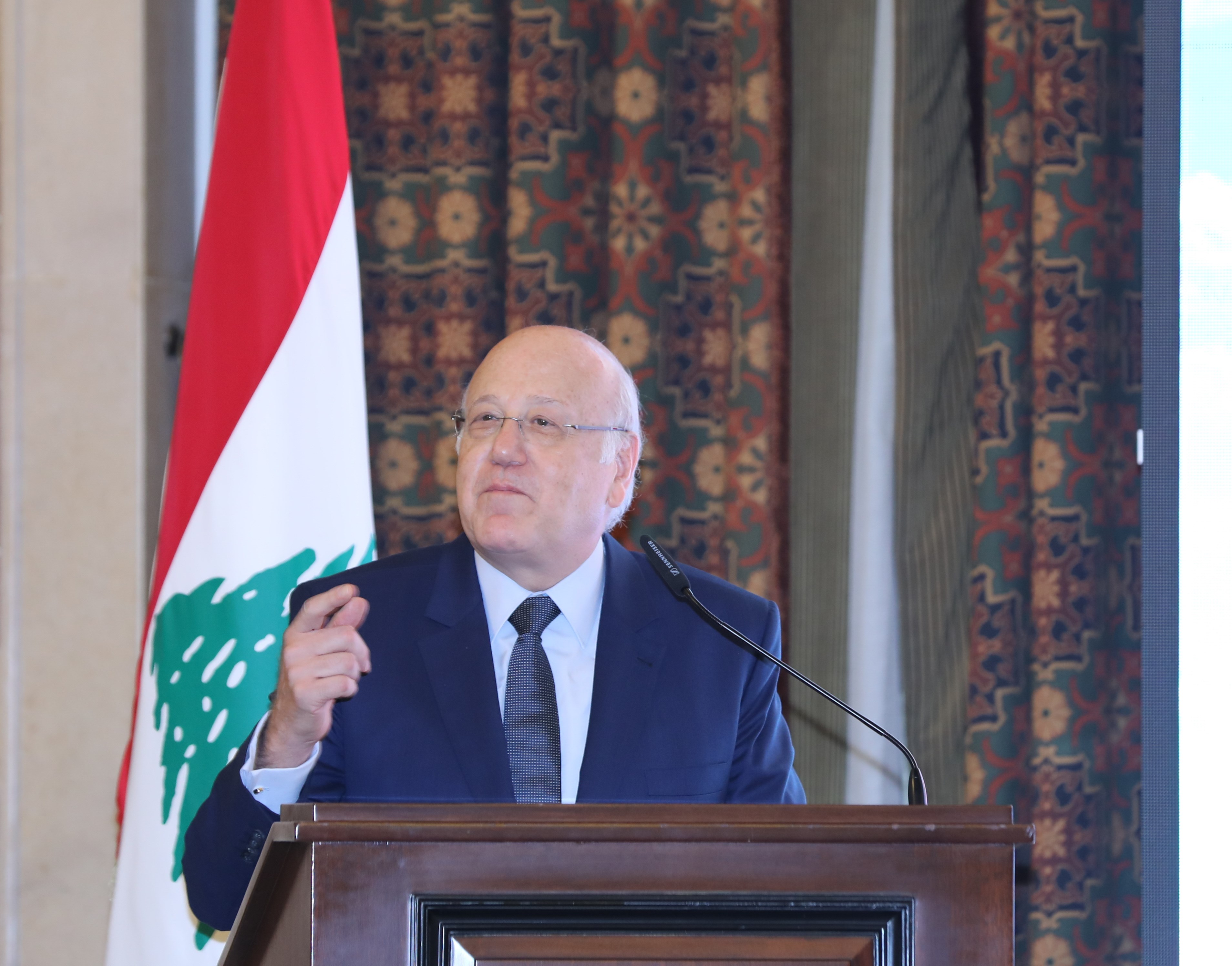 ميقاتي في مؤتمر عن الخطة السياحة الشتوية في السرايا 11 تشرين الثاتي / نوفمبر (دالاتي ونهرا).