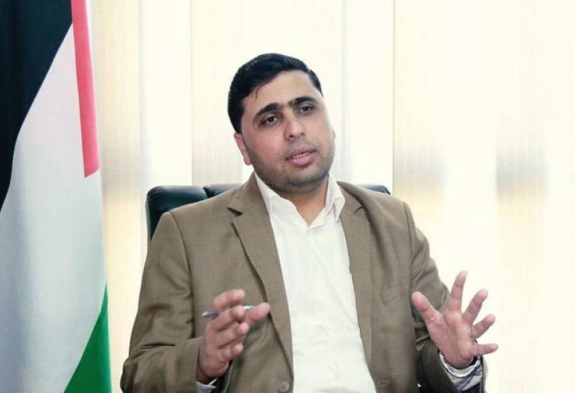صورة أرشيفية للمتحدث باسم حركة حماس، عبد اللطيف القانوع.