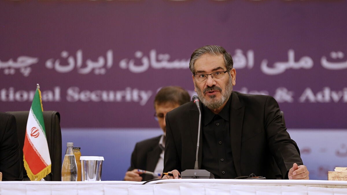 الأمين المجلس الأعلى للأمن القومي الإيراني الأدميرال علي شمخاني (صورة أرشيفية).