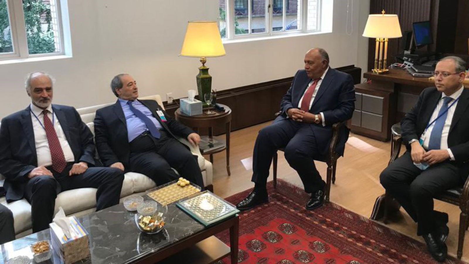 المقداد لشكري: العلاقات بين مصر وسوريا مهمة في ظل الروابط التي تجمعهما