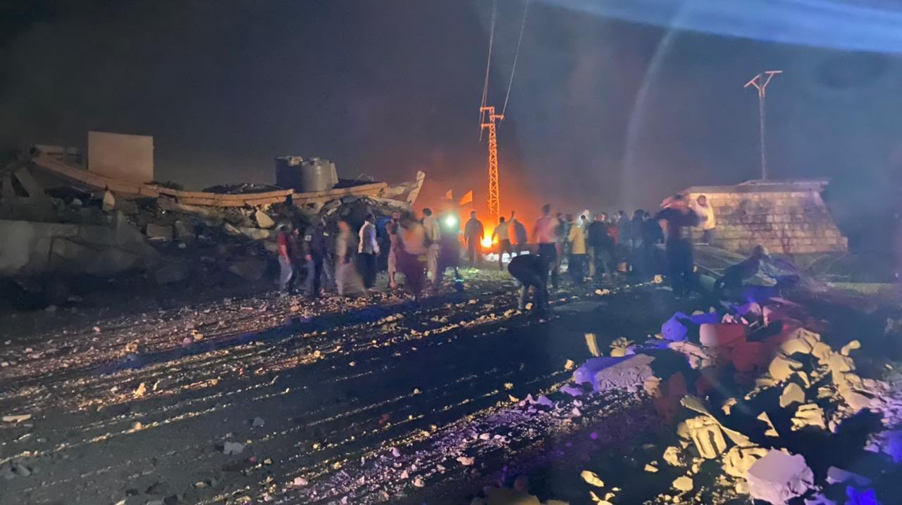 انفجار ضخم يهزّ بلدة بنعفول جنوب لبنان (مواقع التواصل الاجتماعي).