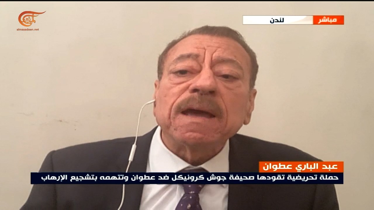 عطوان للميادين: لن نركع وسنستمر مع المقاومة
