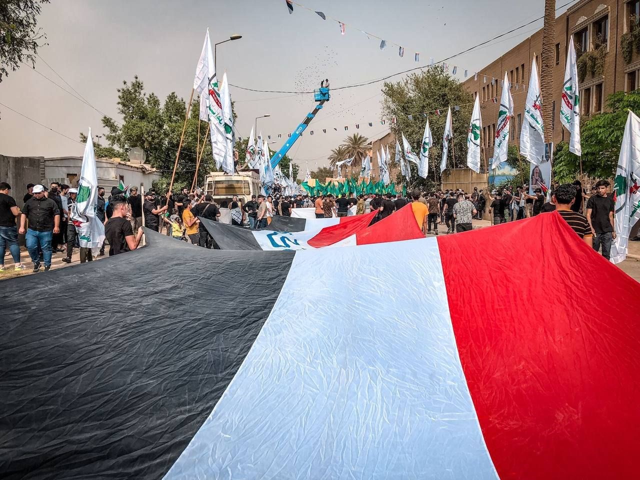 مسيرة يوم القدس العالمي في العراق 29 نيسان/ أبريل 2022 (وسائل التواصل الاجتماعي).