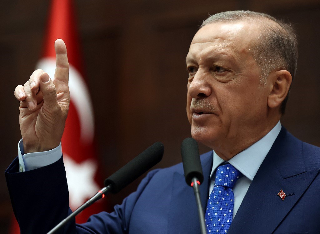 الرئيس التركي رجب طيب إردوغان (أ ف ب)