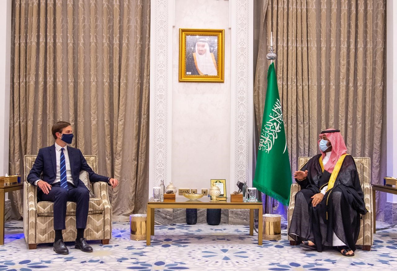 ولي العهد السعودي محمد بن سلمان ومستشار البيت الأبيض السابق غاريد كوشنير