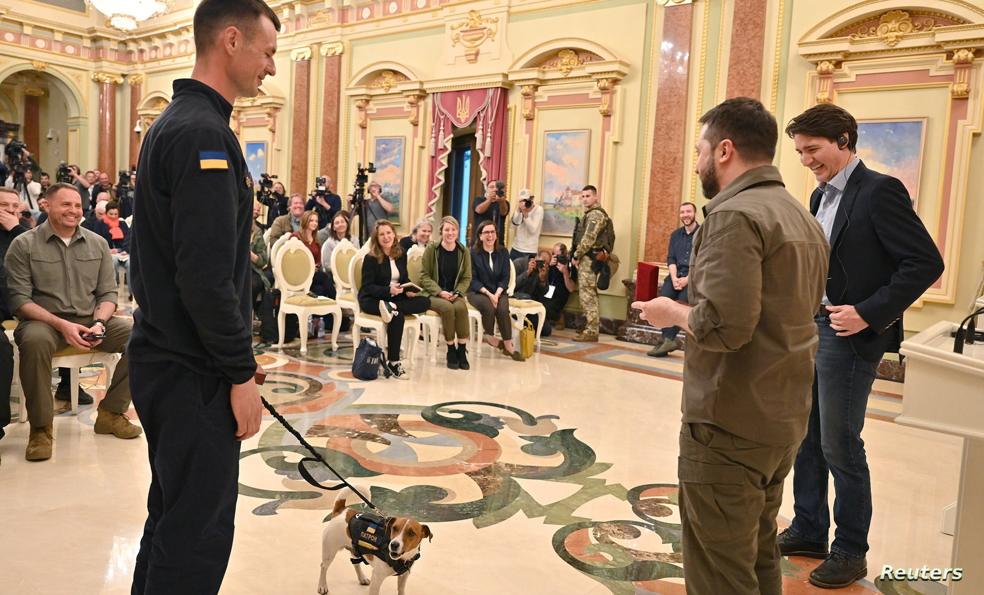 الكلب الأوكراني لم يرتح لترودو!