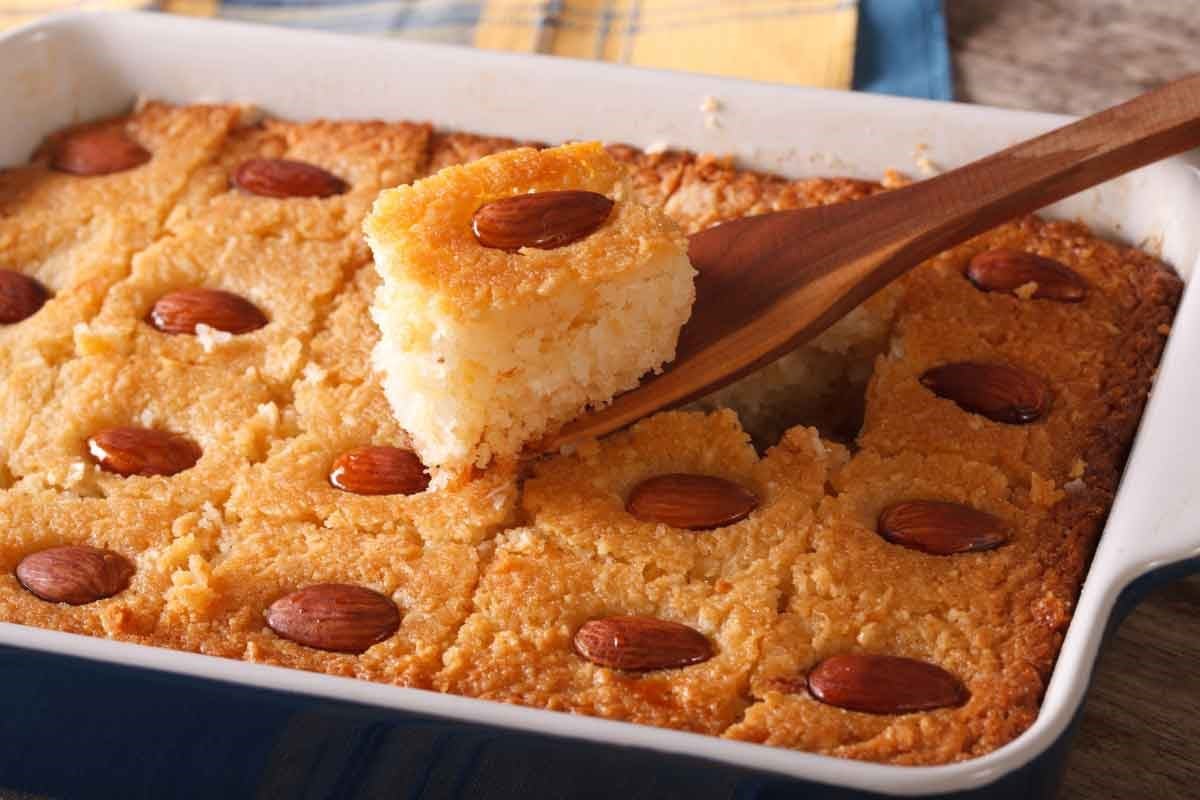 البسبوسة بالسميد