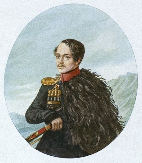 بورتريه شخصي لليرمنتوف رسمه في العام 1837