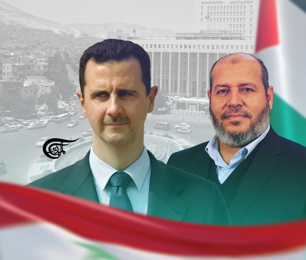 بدء اللقاء بين الرئيس الأسد ووفد الفصائل الفلسطينية بينهم ممثل 