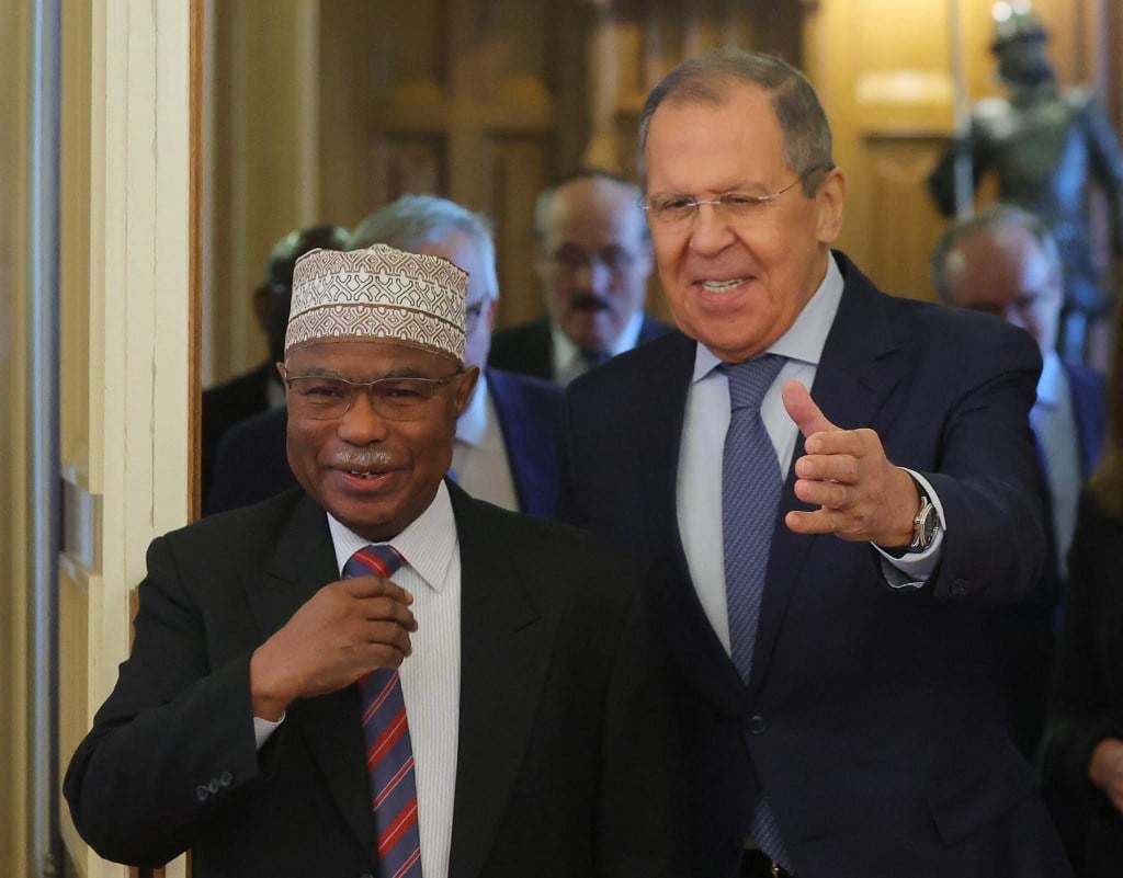 وزير الخارجية الروسي يلتقي الأمين العام لمنظمة التعاون الإسلامي في موسكو 24 تشرين الأول/ أكتوبر 2022 (أ ف ب).