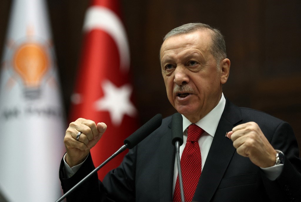 الرئيس التركي رجب طيب إردوغان (أ ف ب)