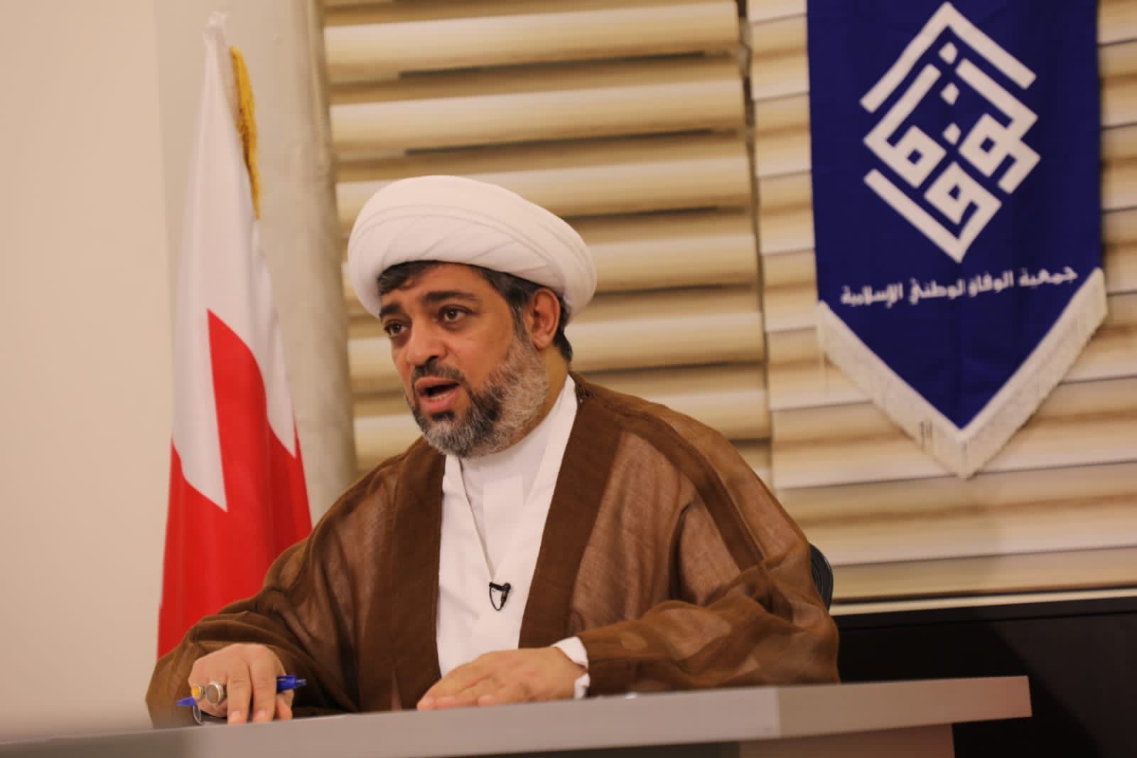 نائب الأمين العام لجمعية الوفاق الوطني البحرينية الشيخ حسين الديهي يتحدث عن الانتخابات البرلمانية في البحرين لعام 2022