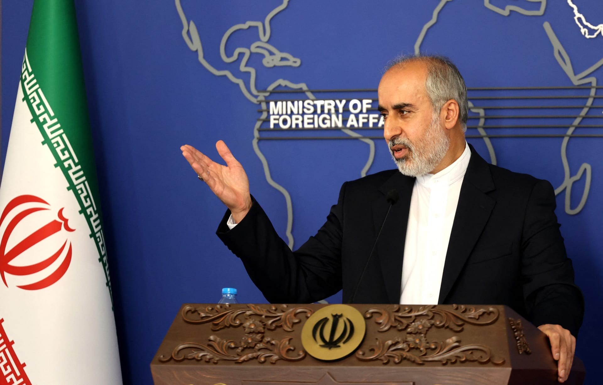 أكد كنعاني أن طهران لا تستطيع إعلان وقت محدد للرد على المقترحات الأميركية (أرشيف)