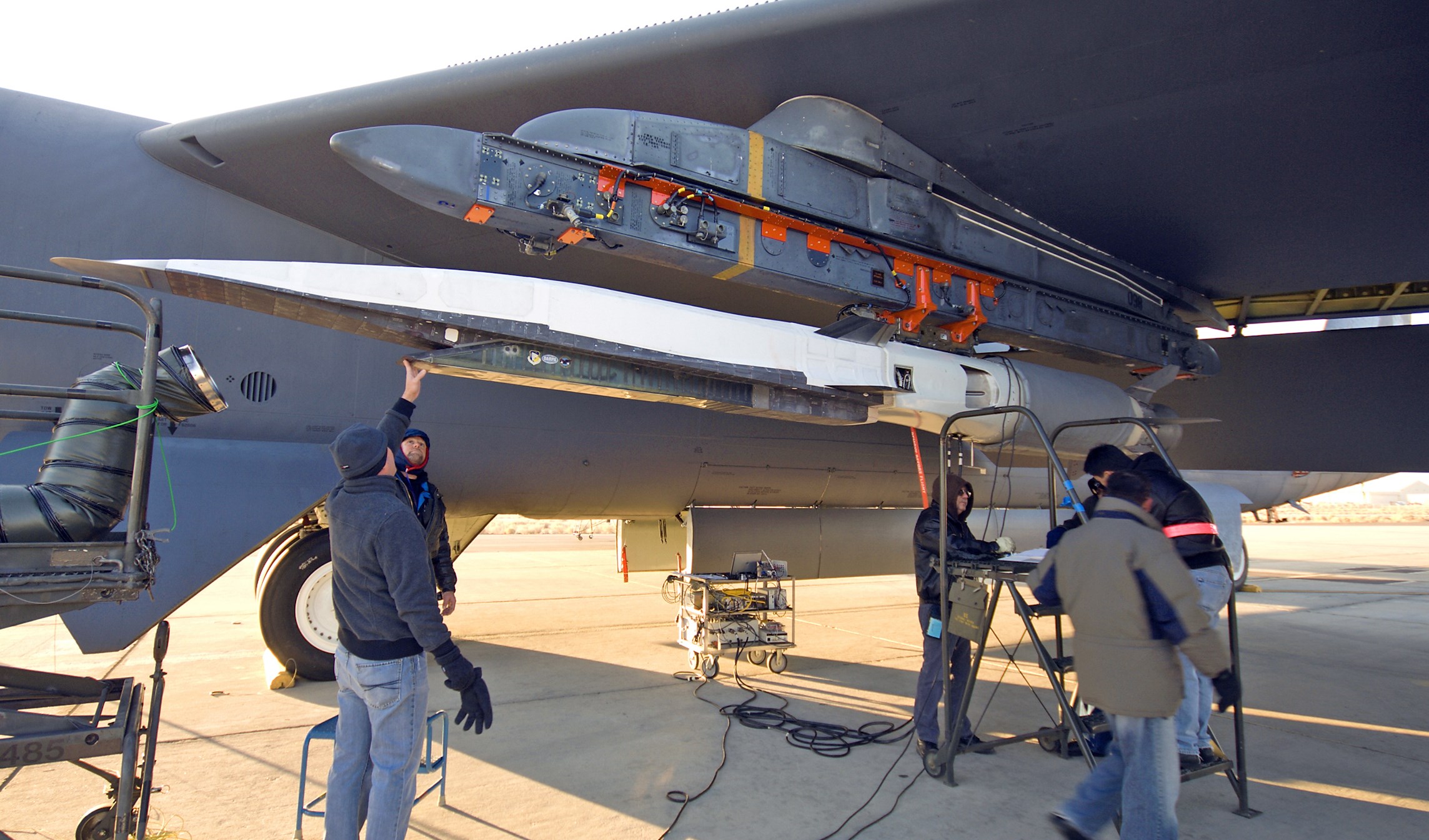 صاروخ X-51A Waverider والذي تفوق سرعته سرعة الصوت (أرشيف)