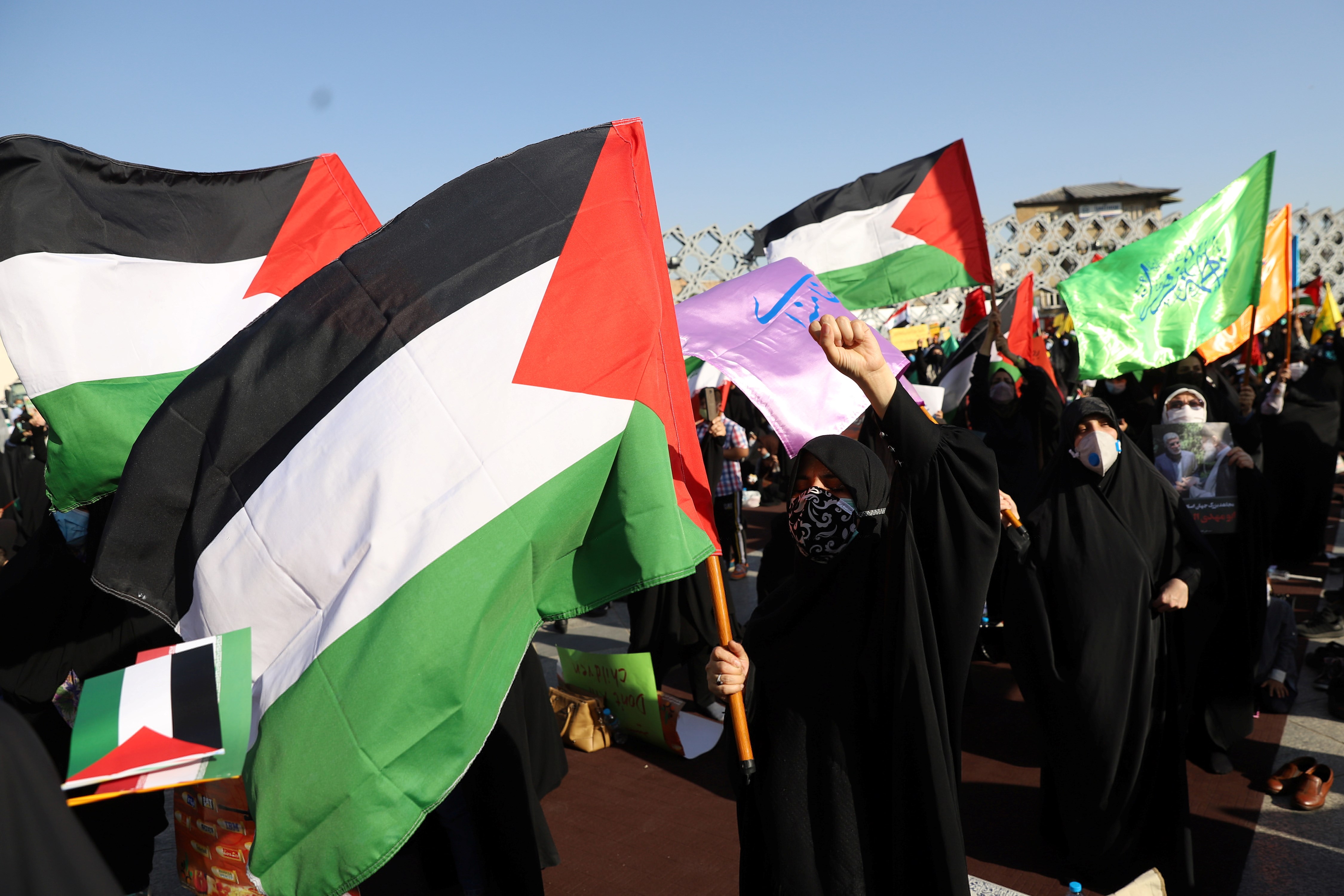 مظاهرات في إيران داعمة للقضية الفلسطينية