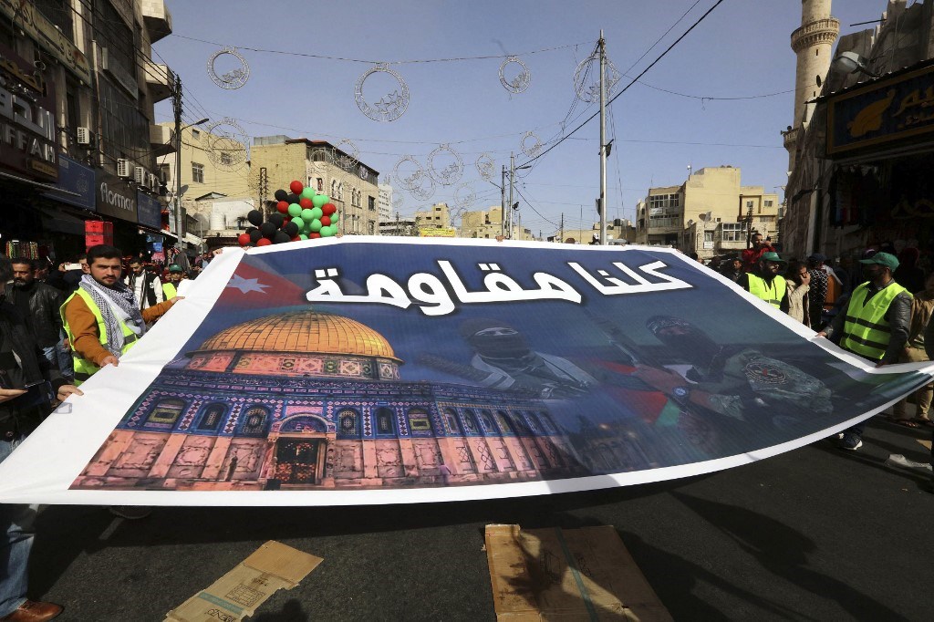 متظاهرون في العاصمة الأردنية