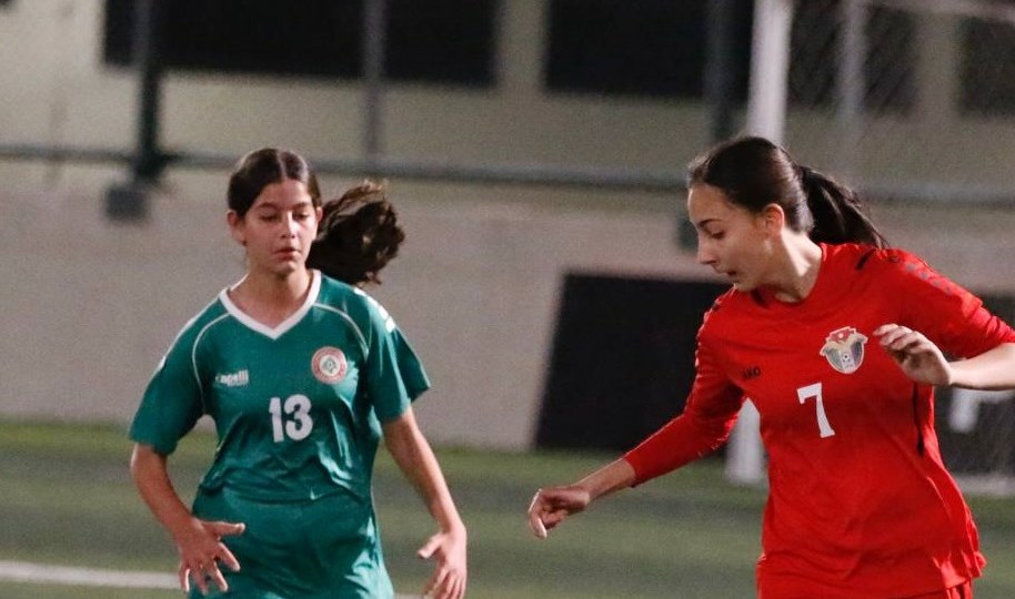من مباراة لبنان والأردن