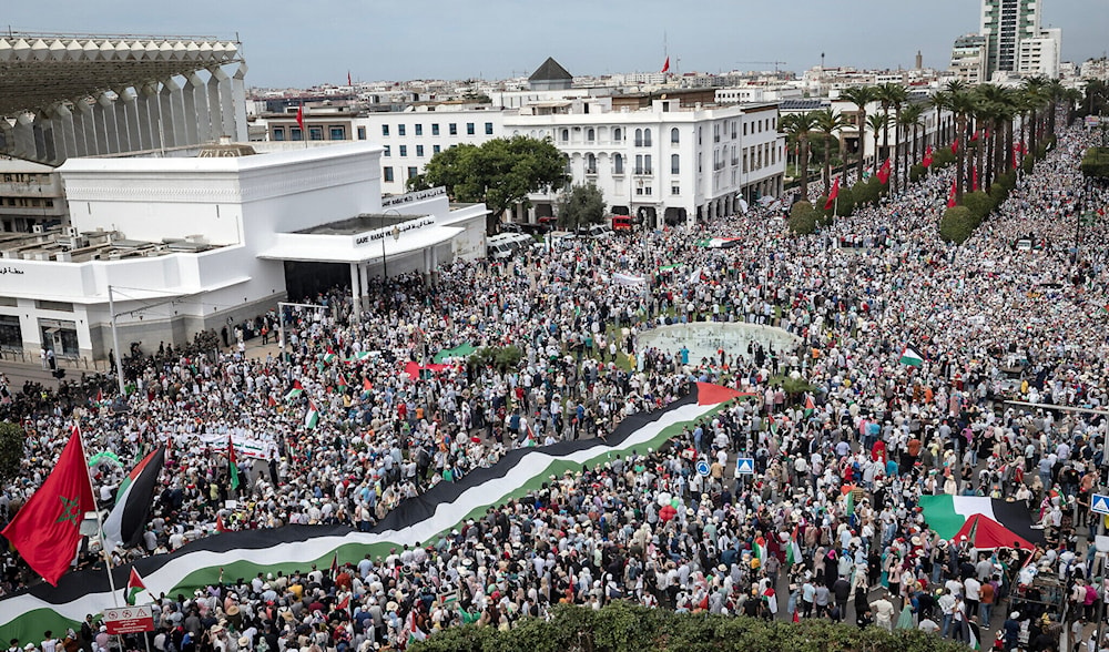 مسيرة مليونية في المغرب رفضاً للتطبيع ونصرة لفلسطين