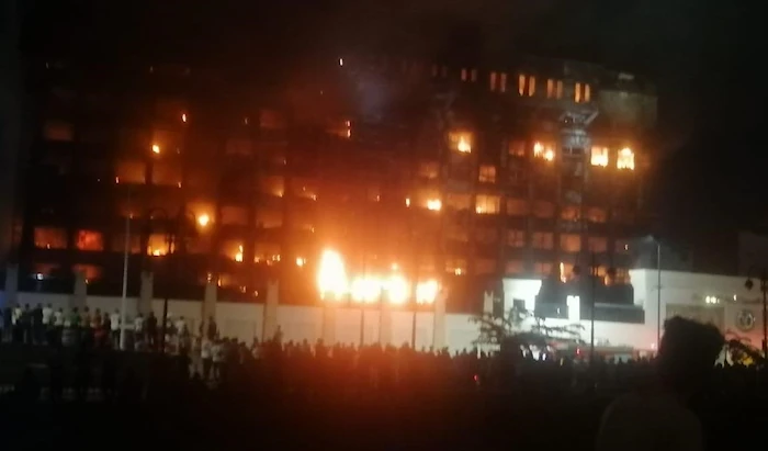 مصر: حريق كبير في مبنى مديرية أمن الإسماعيلية