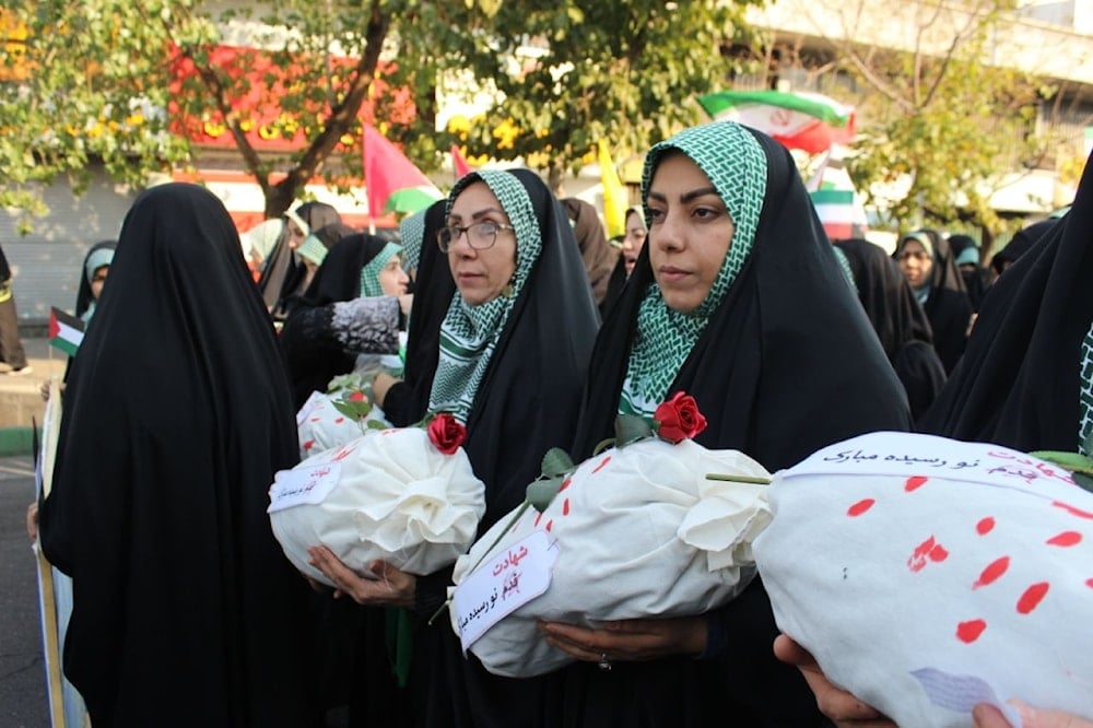 مسيرة حاشدة نصرة لفلسطين في طهران تحت شعار 