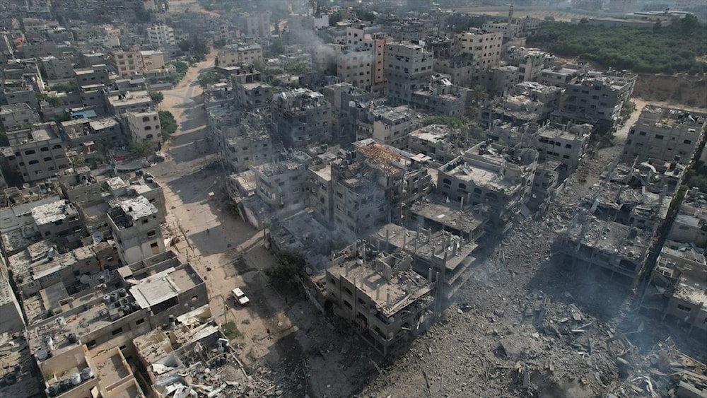 مشاهد جوية للدمار في غزّة من جراء العدوان الإسرائيلي