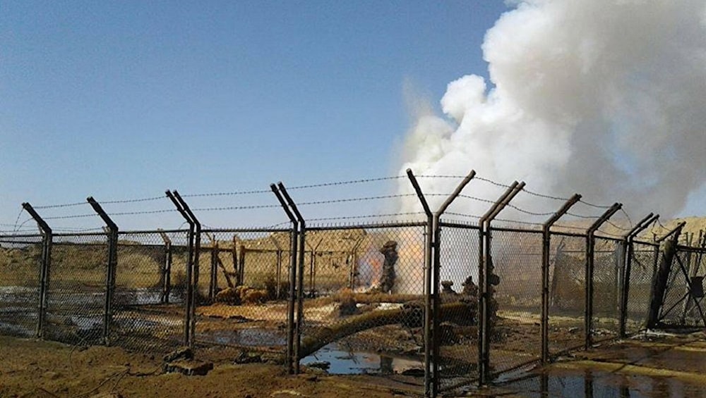 المقاومة الإسلامية في العراق تستهدف القاعدة الأميركية في حقل العمر النفطي في سوريا
