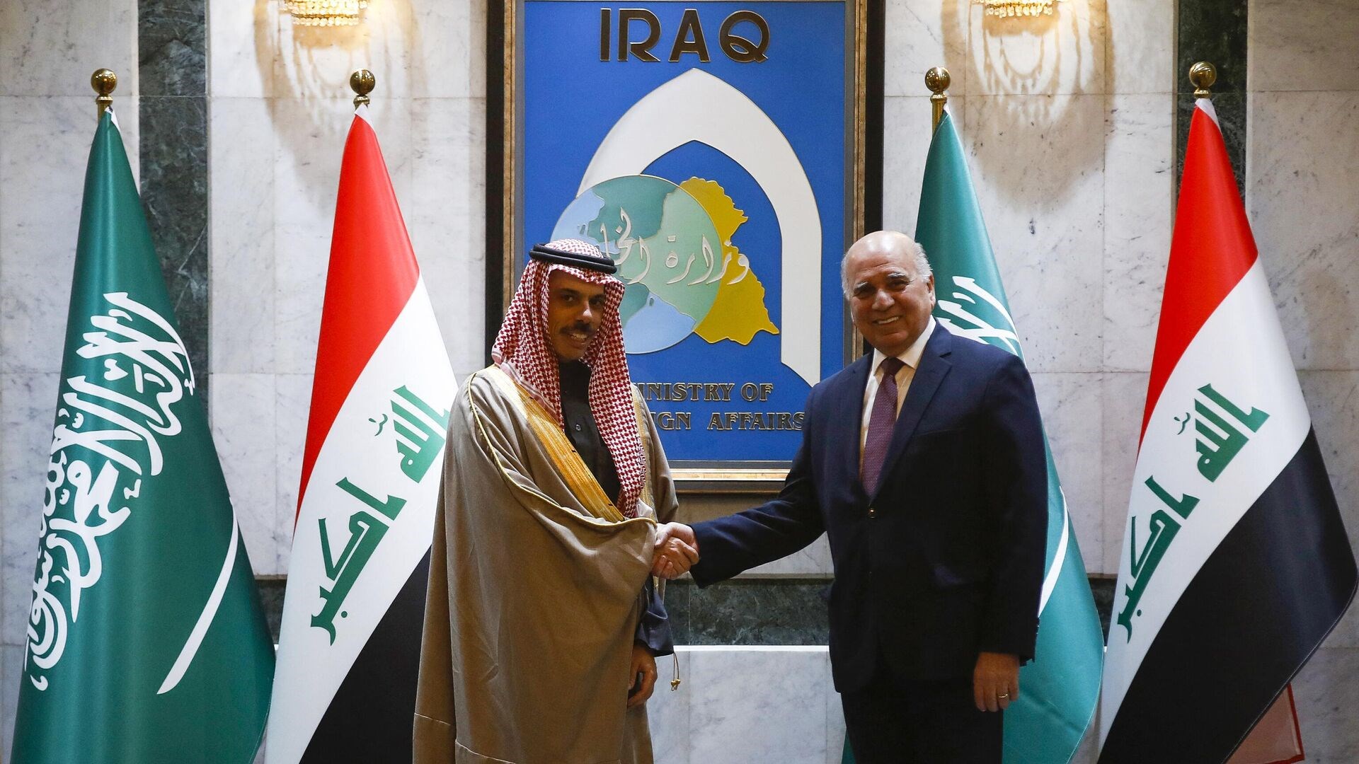 وزيرا خارجية السعودية والعراق
