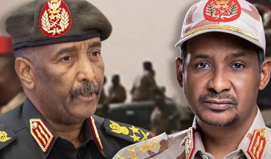  محمد حمدان دقلو (حميدتي) وعبد الفتاح البرهان