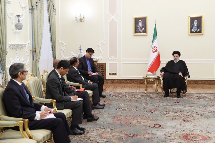 الرئيس الإيراني إبراهيم رئيسي يستقبل