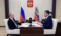 نائب رئيس الوزراء الروسي ألكسندر نوفاك يجتمع بالرئيس الروسي فلاديمير بوتين لمناقشة اقتراحاته بشأن ارتفاع أسعار المشتقات النفطية