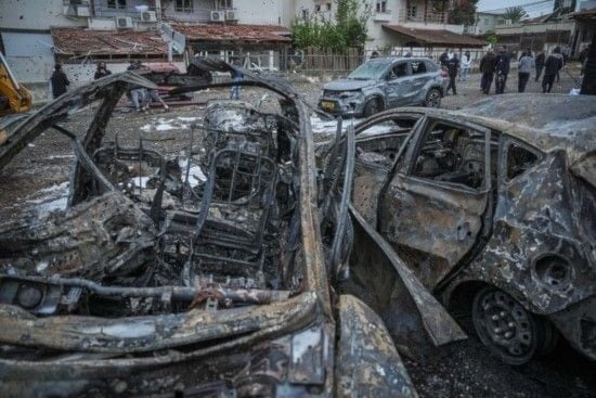 من الدمار الذي خلّفته صواريخ حزب الله في شمالي فلسطين المحتلة (أرشيفية)