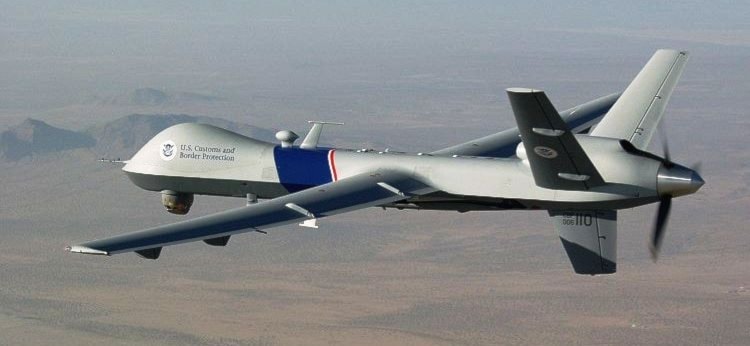 مسيرة أميركية من طراز MQ-9 أسقطتها المقاومة العراقية الشهر الماضي في سماء محافظة ديالى العراقية