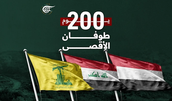 مجموع عمليات جبهات المساندة في لبنان واليمن والعراق خلال 200 يوم من معركة طوفان الأقصى مجموع عمليات جبهات المساندة في لبنان واليمن والعراق خلال 200 يوم من معركة طوفان الأقصى