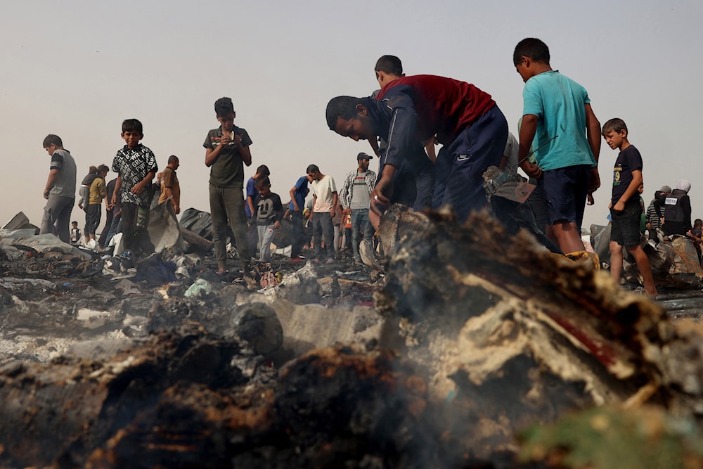 قصف الاحتلال الإسرائيلي لخيام النازحين في رفح جنوبي قطاع غزّة (وكالات)