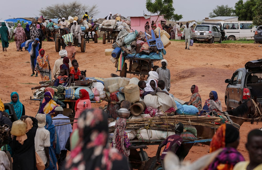 سودانيون فروا من الصراع في إقليم دارفور آب/أغسطس 2023 (وكالات)