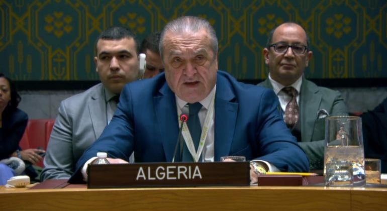 مندوب الجزائر الدائم في مجلس الأمن الدولي عمار بن جامع