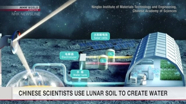 علماء صينيون يجدون طريقة جديدة لإنتاج المياه من تربة القمر