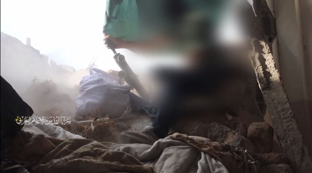 من مشاهد استهداف مقاتلي سرايا القدس لآليات الاحتلال الإسرائيلي في غزة