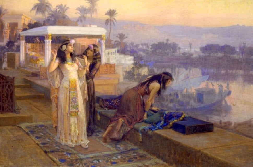 كليوباترا على شرفات جزيرة فيلة - فريدريك آرثر بريدجمان (1847 - 1928) 
