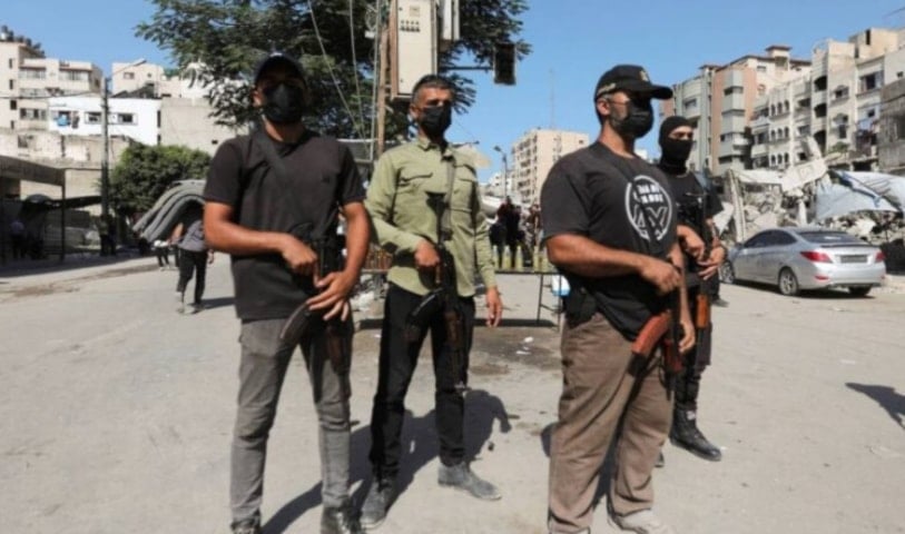 عناصر من الأجهزة الأمنية الفلسطينية في غزة (وكالات)
