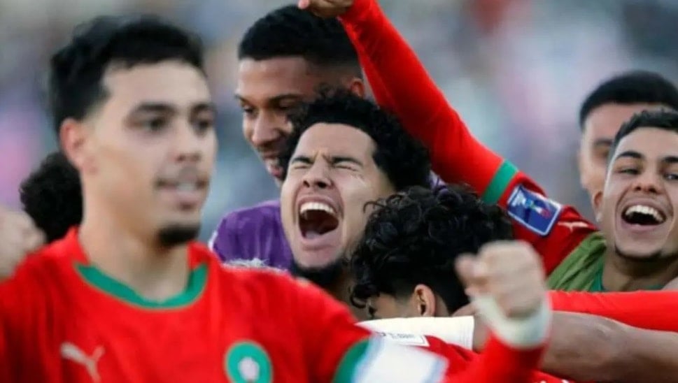 فاز منتخب المغرب على منتخب فرنسا في نصف النهائي (ويب)