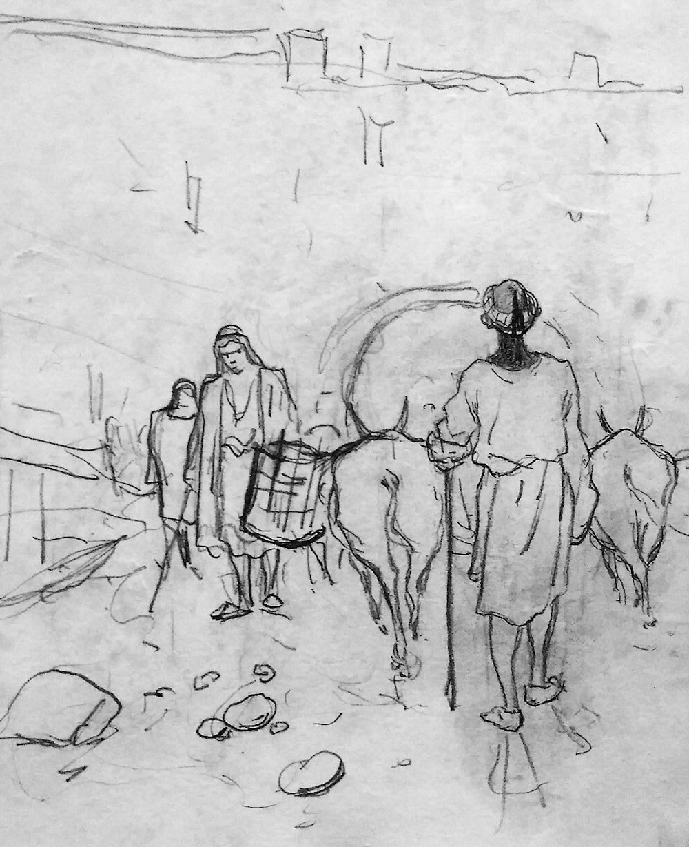 رسم تخطيطي من القدس بريشة بافلوف