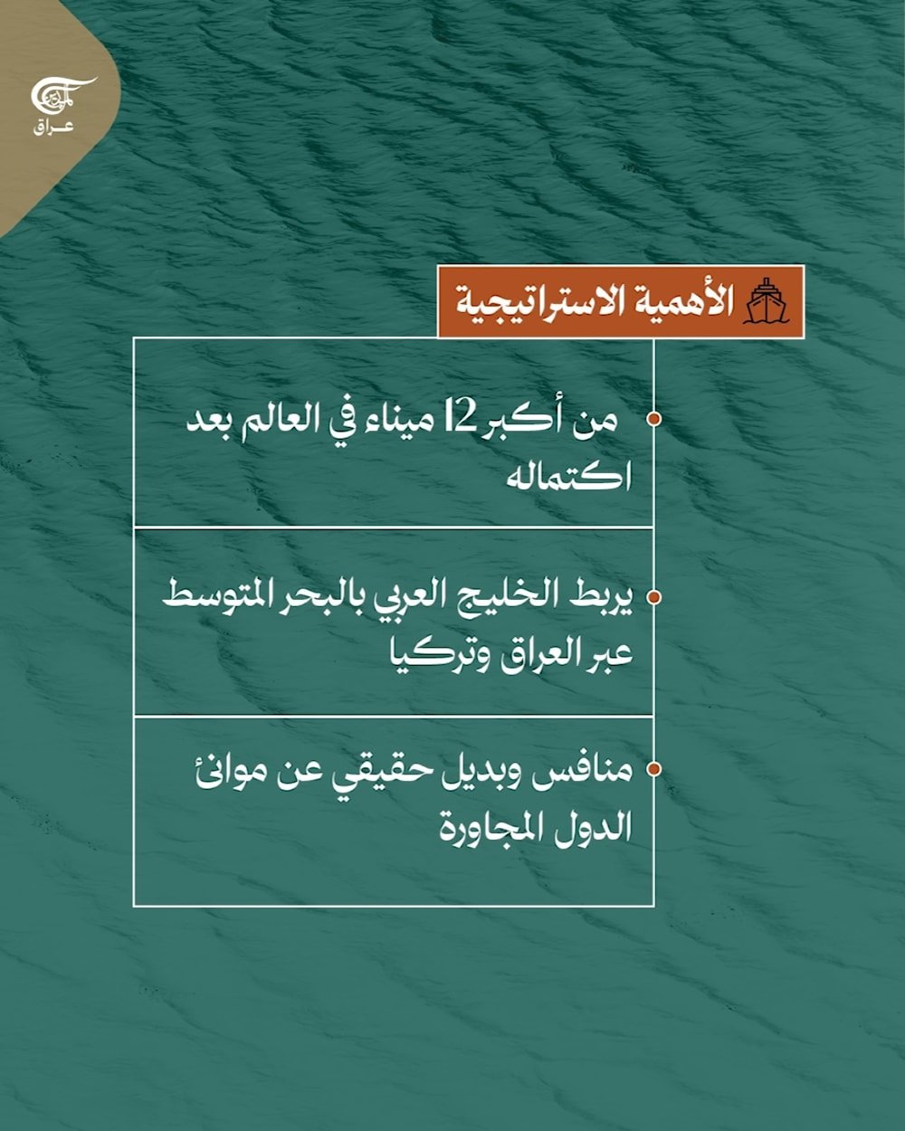  من جنوب #البصرة ينهض #ميناء_الفاو ليضع العراق على خريطة التجارة العالمية