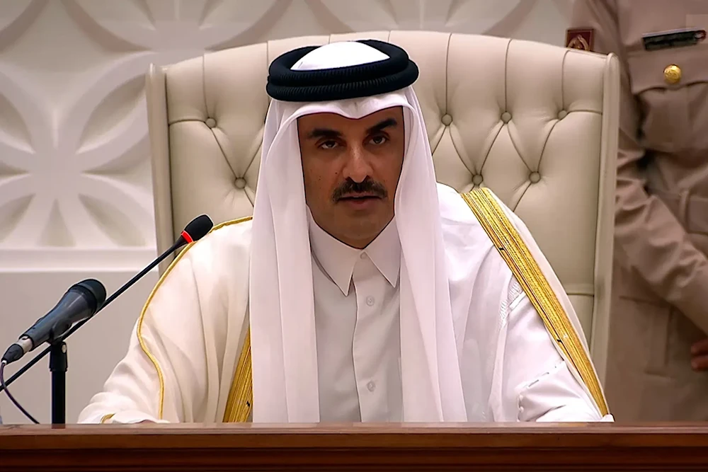 أمير قطر يدين انتهاك 
