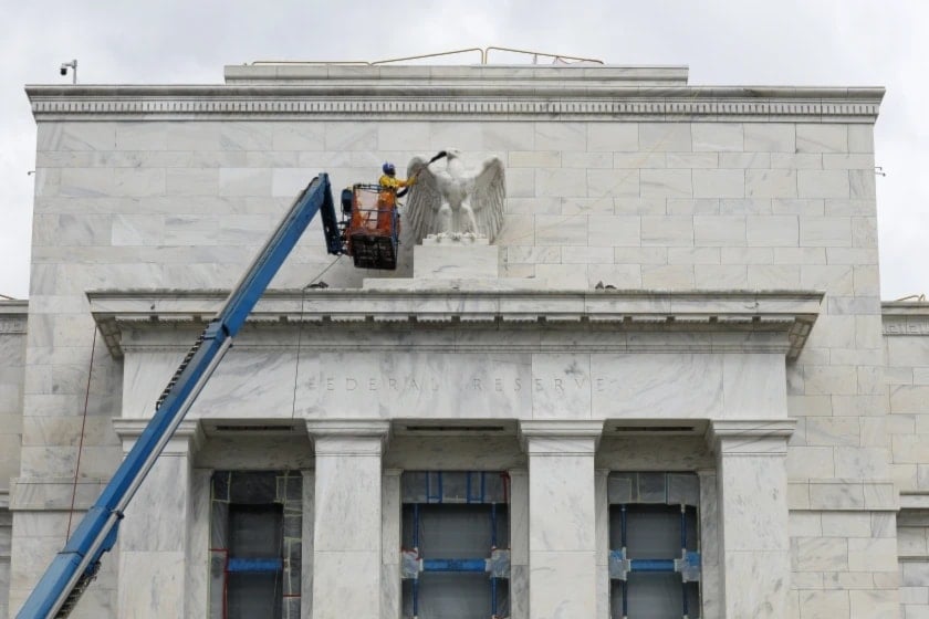 واجهة مبنى مجلس الاحتياطي الفدرالي الأميركي (أ ف ب)