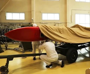 لقطة شاشة تظهر صاروخ "بوريفيستنيك" أثناء تصنيعه (الدفاع الروسية) لقطة شاشة تظهر صاروخ "بوريفيستنيك" أثناء تصنيعه (الدفاع الروسية)