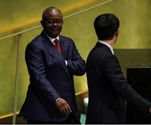 رئيس غينيا بيساو عمر سيسوكو إمبالو خلال مشاركته بالجمعية العامة للأمم المتحدة (رويترز) رئيس غينيا بيساو عمر سيسوكو إمبالو خلال مشاركته بالجمعية العامة للأمم المتحدة (رويترز)